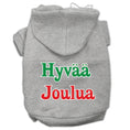 Load image into Gallery viewer, Pet Dog & Cat Hoodie Screen Printed, "Hyvaa Joulua"

