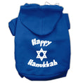 Load image into Gallery viewer, Hanukkah Pet Hoodie Screen Printed, "Happy Hanukkah"
