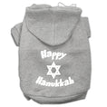 Load image into Gallery viewer, Hanukkah Pet Hoodie Screen Printed, "Happy Hanukkah"
