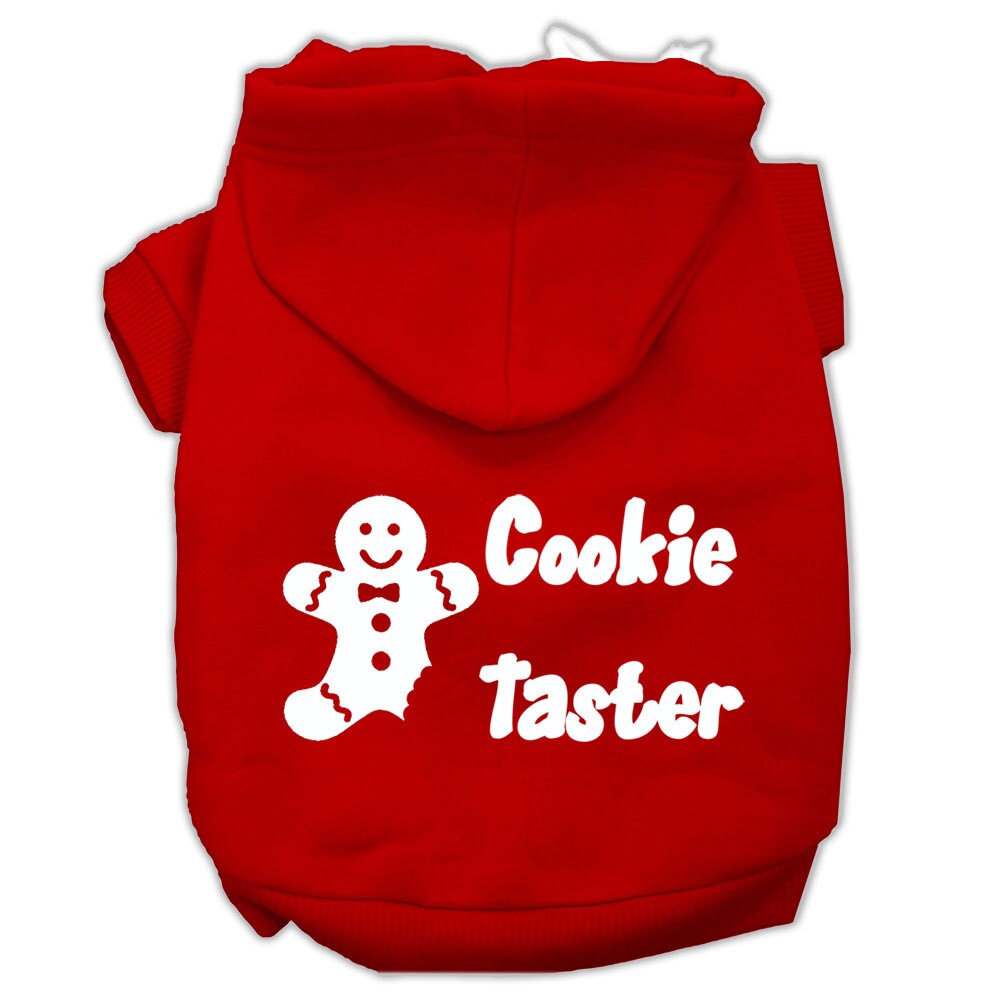 Christmas Pet Hoodie Screen Printed, "Cookie Taster"