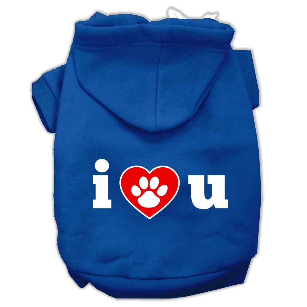 Pet Hoodie "I Love U"