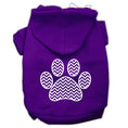Load image into Gallery viewer, Pet Hoodie "Chevron Paw Print"
