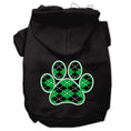 Load image into Gallery viewer, Pet Hoodie "Green Argyle Paw"
