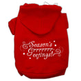 Load image into Gallery viewer, Christmas Pet Hoodie Screen Printed, "Season's Greetings"
