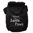 Load image into Gallery viewer, Christmas Pet Hoodie Screen Printed, "I Believe In Santa Paws"
