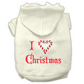 Load image into Gallery viewer, Christmas Pet Hoodie Screen Printed, "I Heart Christmas"
