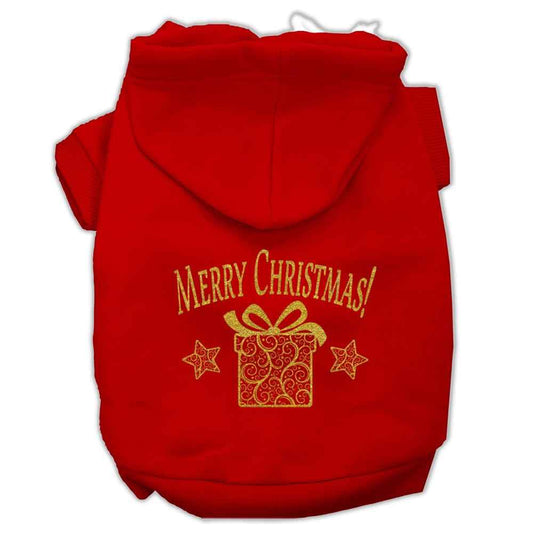 Christmas Pet Hoodie, "Golden Christmas Present"