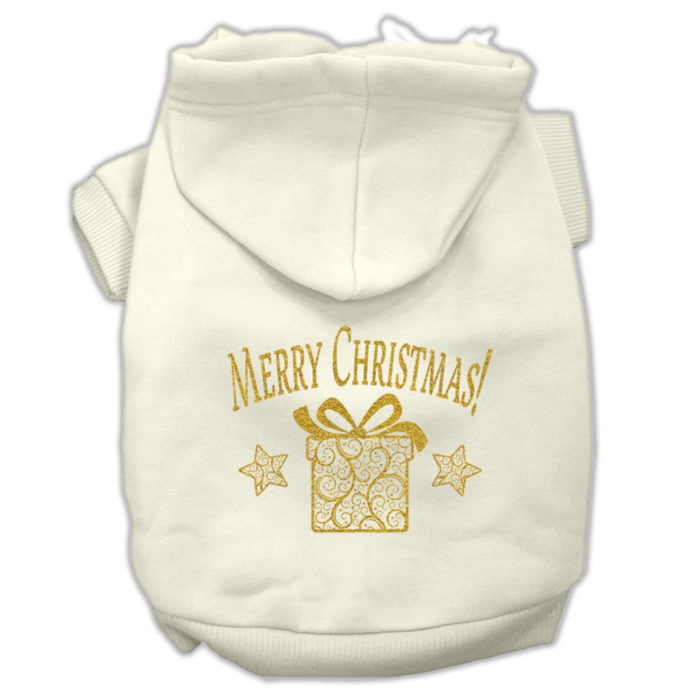 Christmas Pet Hoodie, "Golden Christmas Present"