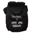 Load image into Gallery viewer, Christmas Pet Hoodie, "Dear Santa, I Went With Naughty"
