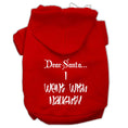 Load image into Gallery viewer, Christmas Pet Hoodie, "Dear Santa, I Went With Naughty"

