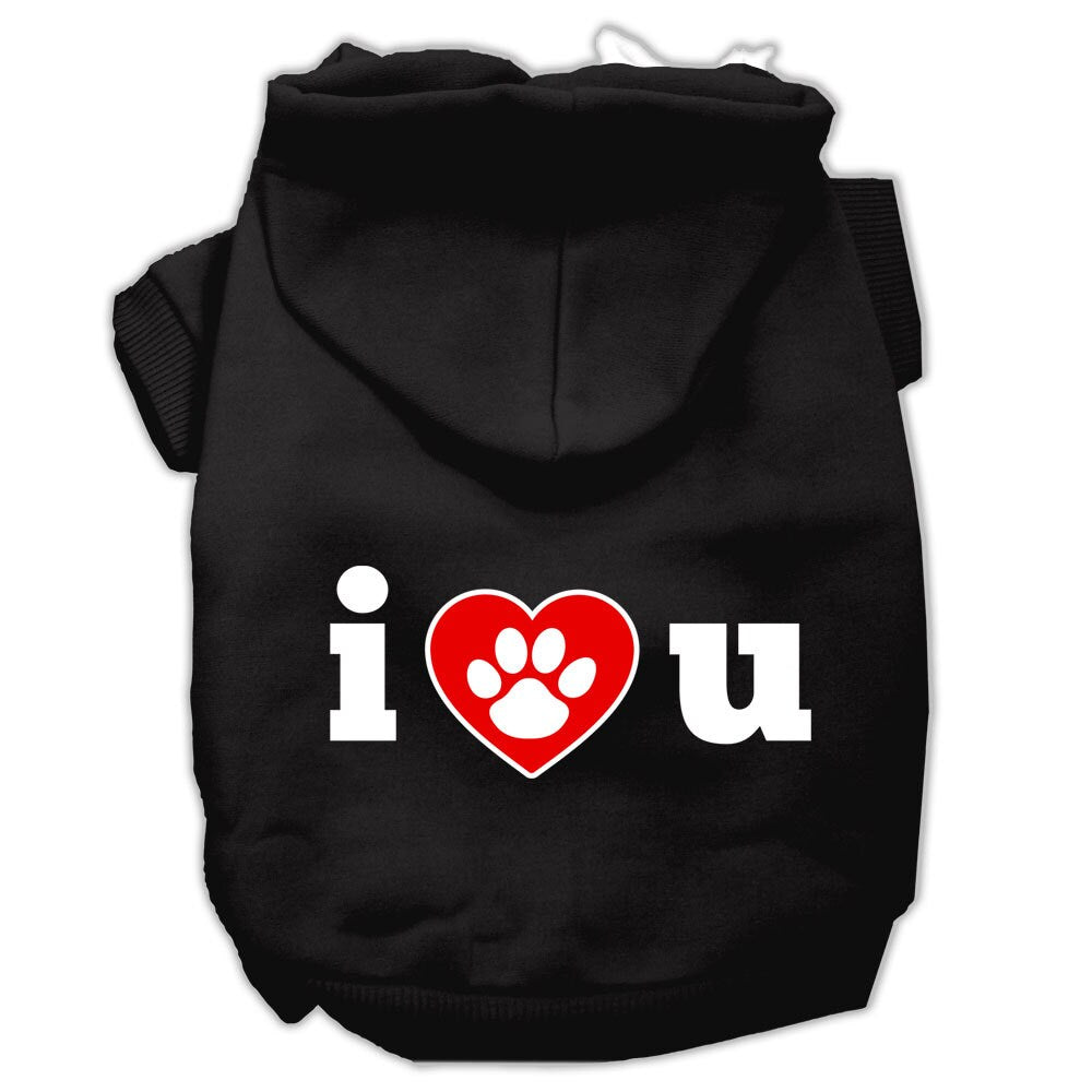 Pet Hoodie "I Love U"