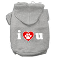 Load image into Gallery viewer, Pet Hoodie "I Love U"
