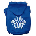Load image into Gallery viewer, Pet Hoodie "Chevron Paw Print"
