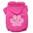 Load image into Gallery viewer, Pet Hoodie "Chevron Paw Print"
