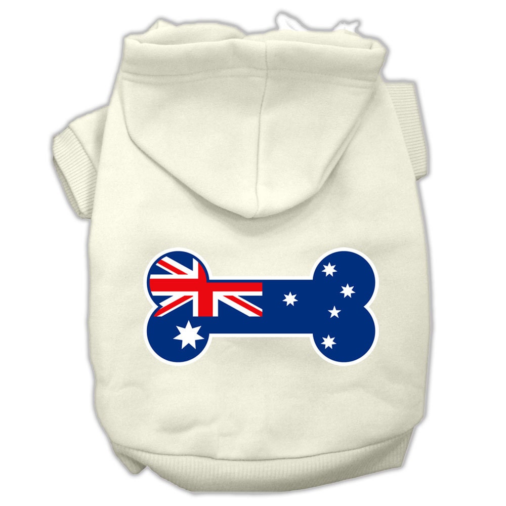Pet Hoodie "Bone Shaped Australian Flag"