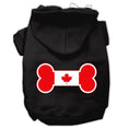 Load image into Gallery viewer, Pet Hoodie "Bone Shaped Canadian Flag"
