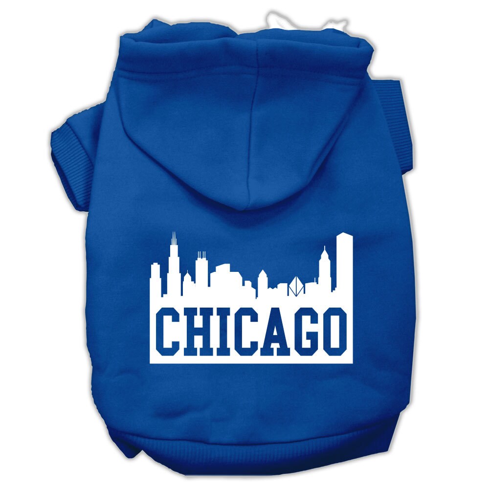 Pet Hoodie "Chicago Skyline"