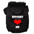 Load image into Gallery viewer, Pet Hoodie "Bitches Love Me"
