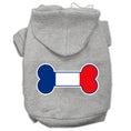 Load image into Gallery viewer, Pet, Dog & Cat Hoodie Screen Printed, "Bone Flag France"
