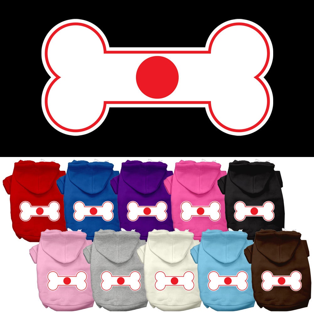 Pet Hoodie "Bone Flag Japan"