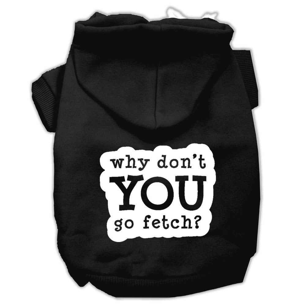 Pet Hoodie Screen Printed, "Fetch"