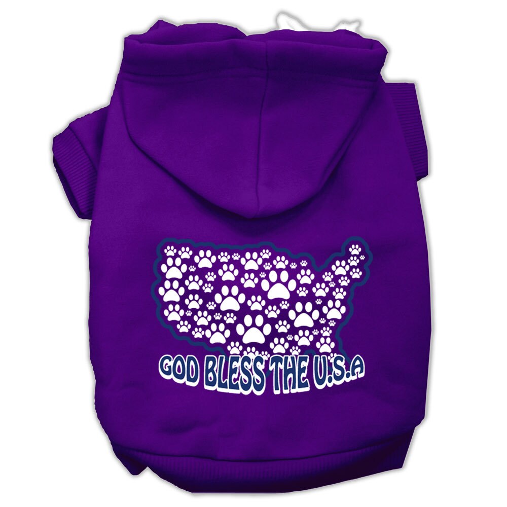 Pet Hoodie "God Bless The USA"