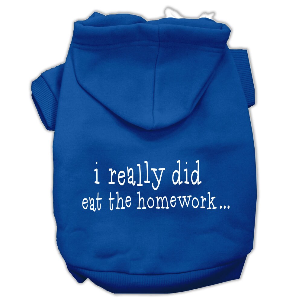 Pet Hoodie "I Really Did Eat The Homework"