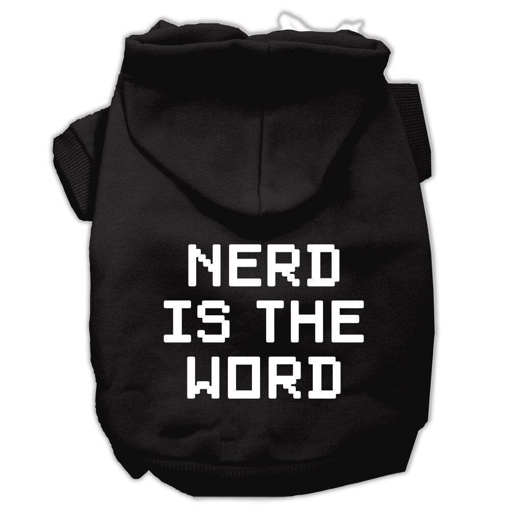 Pet Hoodie "Nerd Is The Word"