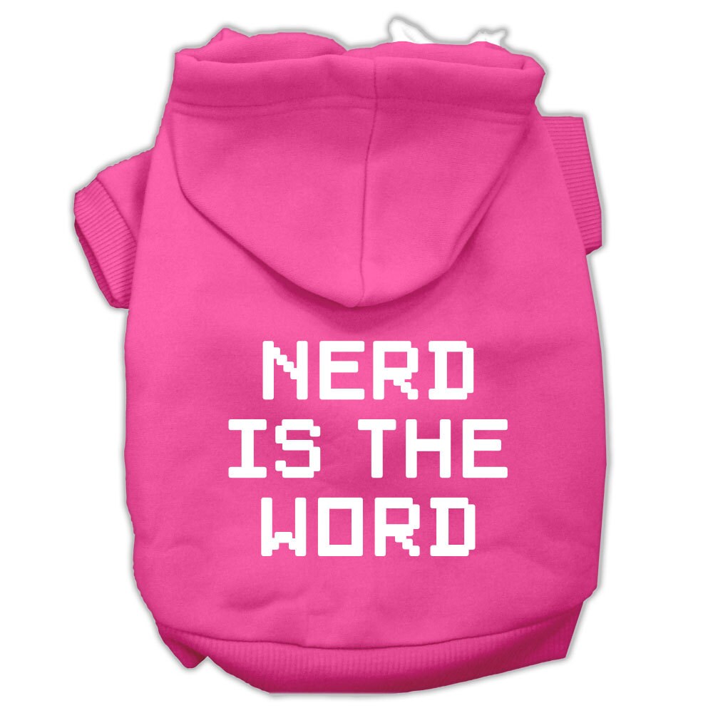 Pet Hoodie "Nerd Is The Word"