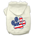Load image into Gallery viewer, Pet Dog & Cat Hoodie Screen Printed, "Patriotic Paw"
