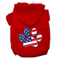 Load image into Gallery viewer, Pet Dog & Cat Hoodie Screen Printed, "Patriotic Paw"
