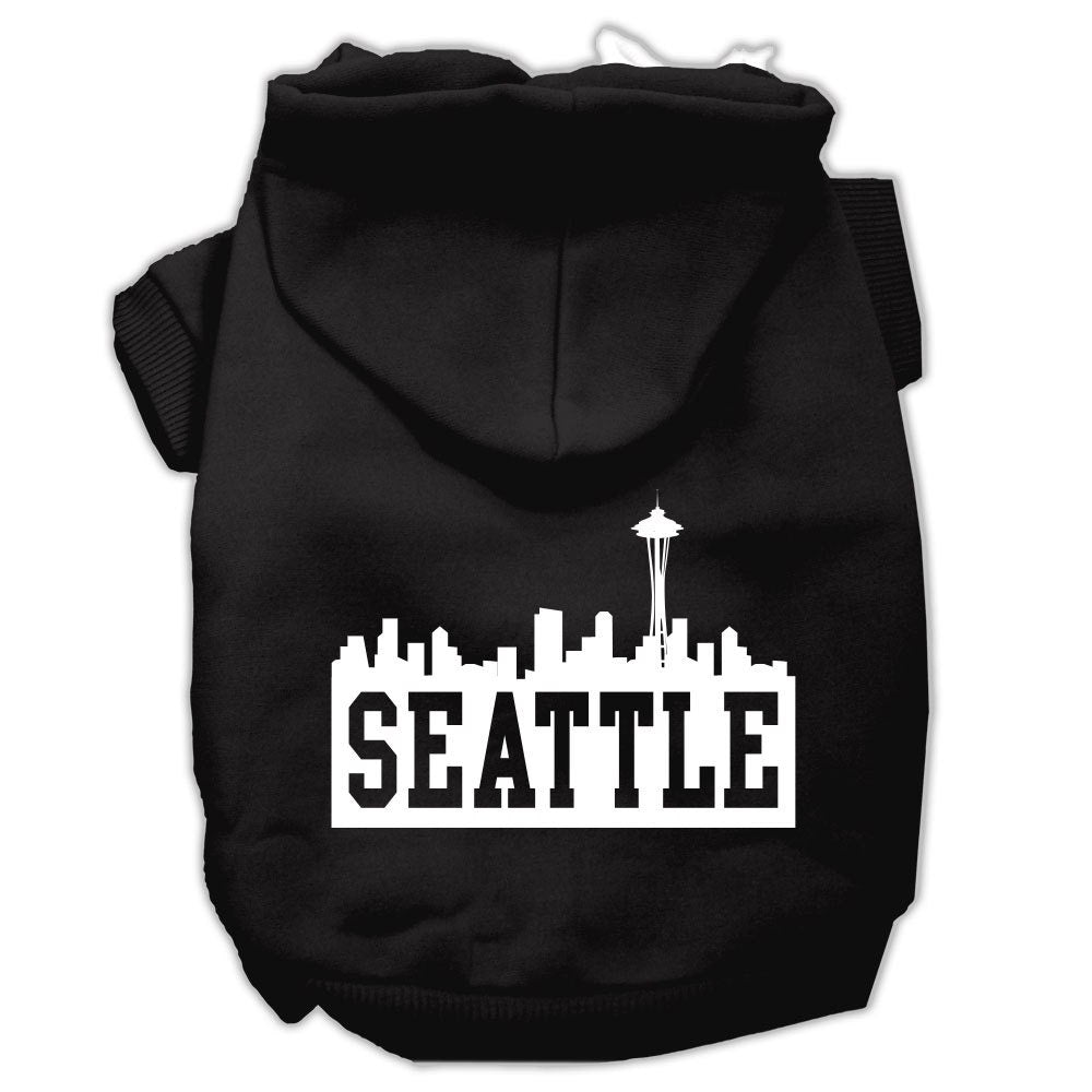 Pet Hoodie "Seattle Skyline"