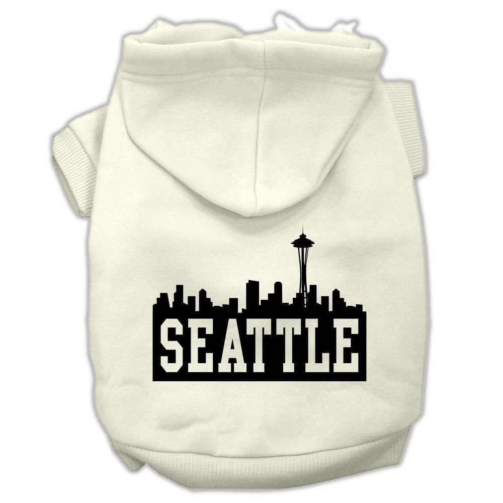 Pet Hoodie "Seattle Skyline"
