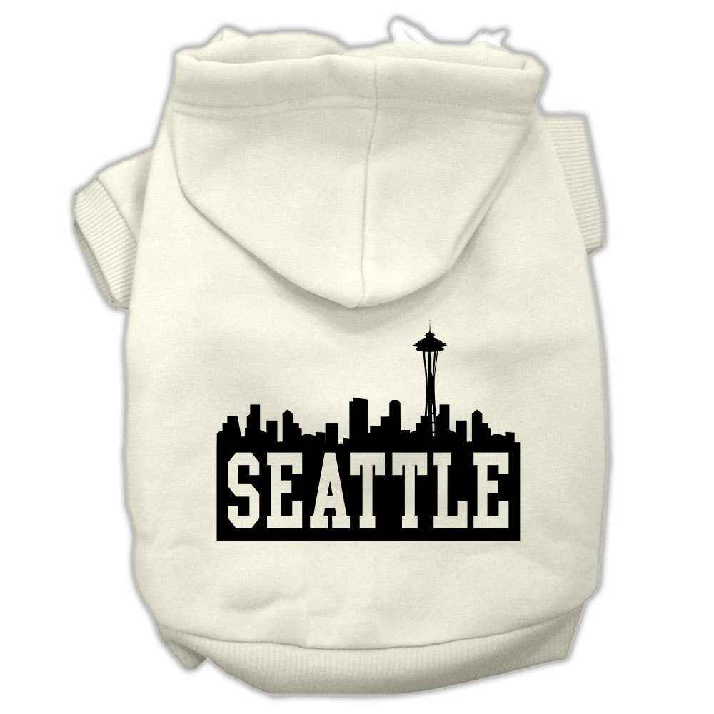 Pet Hoodie "Seattle Skyline"