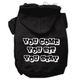 Load image into Gallery viewer, Pet Hoodie "You Come, You Sit, You Stay"
