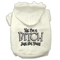 Load image into Gallery viewer, Pet Hoodie "Yes, I'm A Bitch, Just Not Yours"
