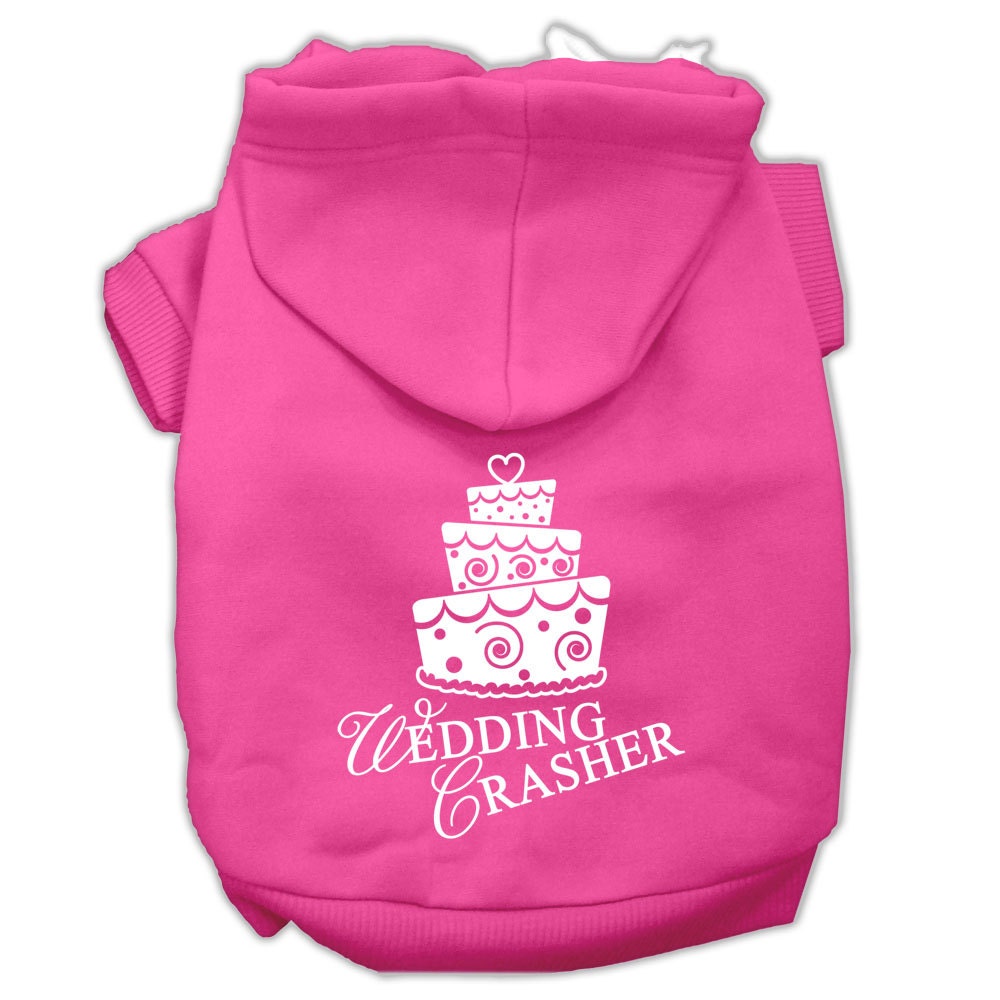 Pet Hoodie Screen Printed, "Wedding Crasher"