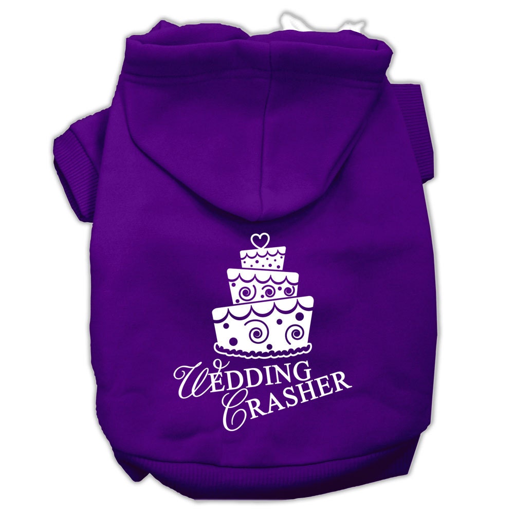 Pet Hoodie Screen Printed, "Wedding Crasher"