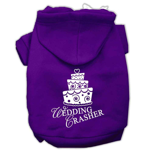 Pet Hoodie Screen Printed, "Wedding Crasher"