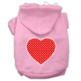 Load image into Gallery viewer, Pet Hoodie "Red Swiss Dots Heart"
