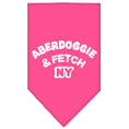 Load image into Gallery viewer, Pet and Dog Bandana Screen Printed, "Aberdoggie & Fetch NY"
