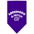 Load image into Gallery viewer, Pet and Dog Bandana Screen Printed, "Aberdoggie & Fetch NY"
