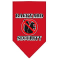 Load image into Gallery viewer, Pet and Dog Bandana Screen Printed, "Backyard Security"
