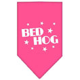 Load image into Gallery viewer, Pet and Dog Bandana Screen Printed, "Bed Hog"
