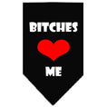 Load image into Gallery viewer, Pet and Dog Bandana Screen Printed, "Bitches Love Me"
