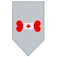 Load image into Gallery viewer, Pet and Dog Bandana Screen Printed, "Bone Shaped Canadian Flag"

