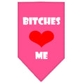 Load image into Gallery viewer, Pet and Dog Bandana Screen Printed, "Bitches Love Me"
