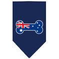 Load image into Gallery viewer, Pet and Dog Bandana Screen Printed, "Bone Shaped Australian Flag"
