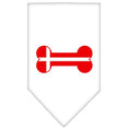 Load image into Gallery viewer, Pet and Dog Bandana Screen Printed, "Bone Shaped Denmark Flag"
