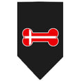 Load image into Gallery viewer, Pet and Dog Bandana Screen Printed, "Bone Shaped Denmark Flag"
